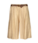 Shimmer belted wide leg shorts