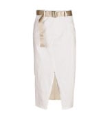 Belted  pencil skirt