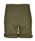 Diamante button denim style shorts