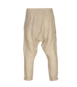 Sequined daisy anglaise linen harem pants