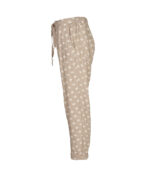 100% linen heart print pants