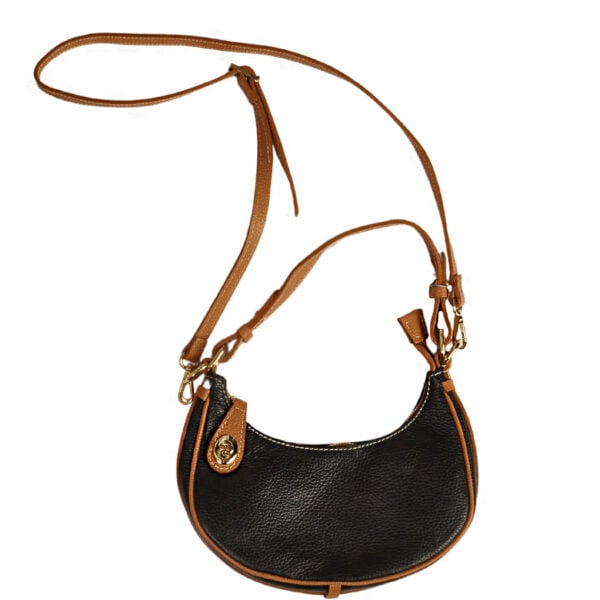 Genuine leather two tone bag