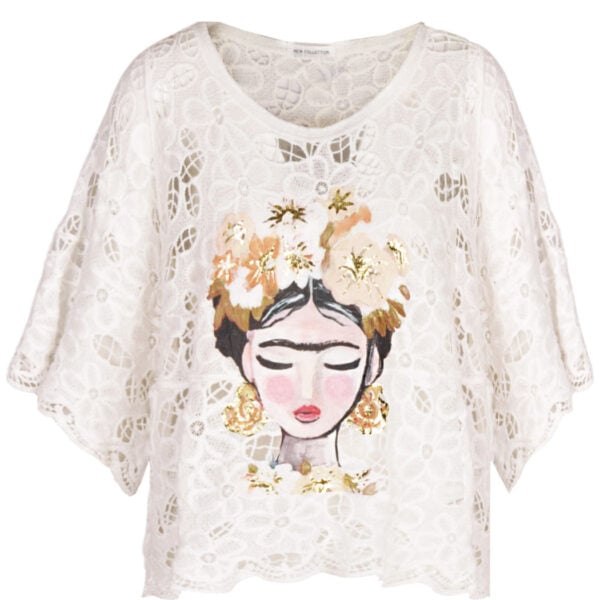 Frida Kahlo lace top