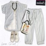 Oversized anglaise linen shirt