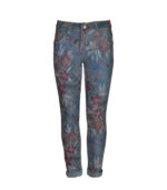 Tropical garden reversible jeans
