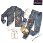 Tropical garden reversible jacket