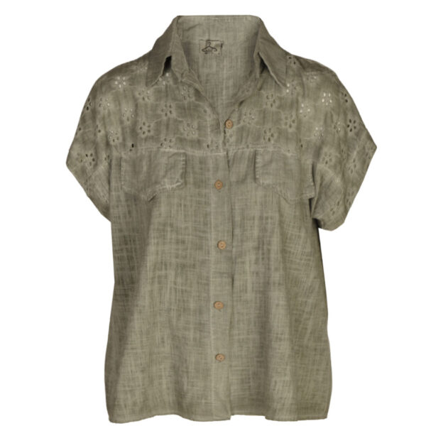 Anglaise linen shirt