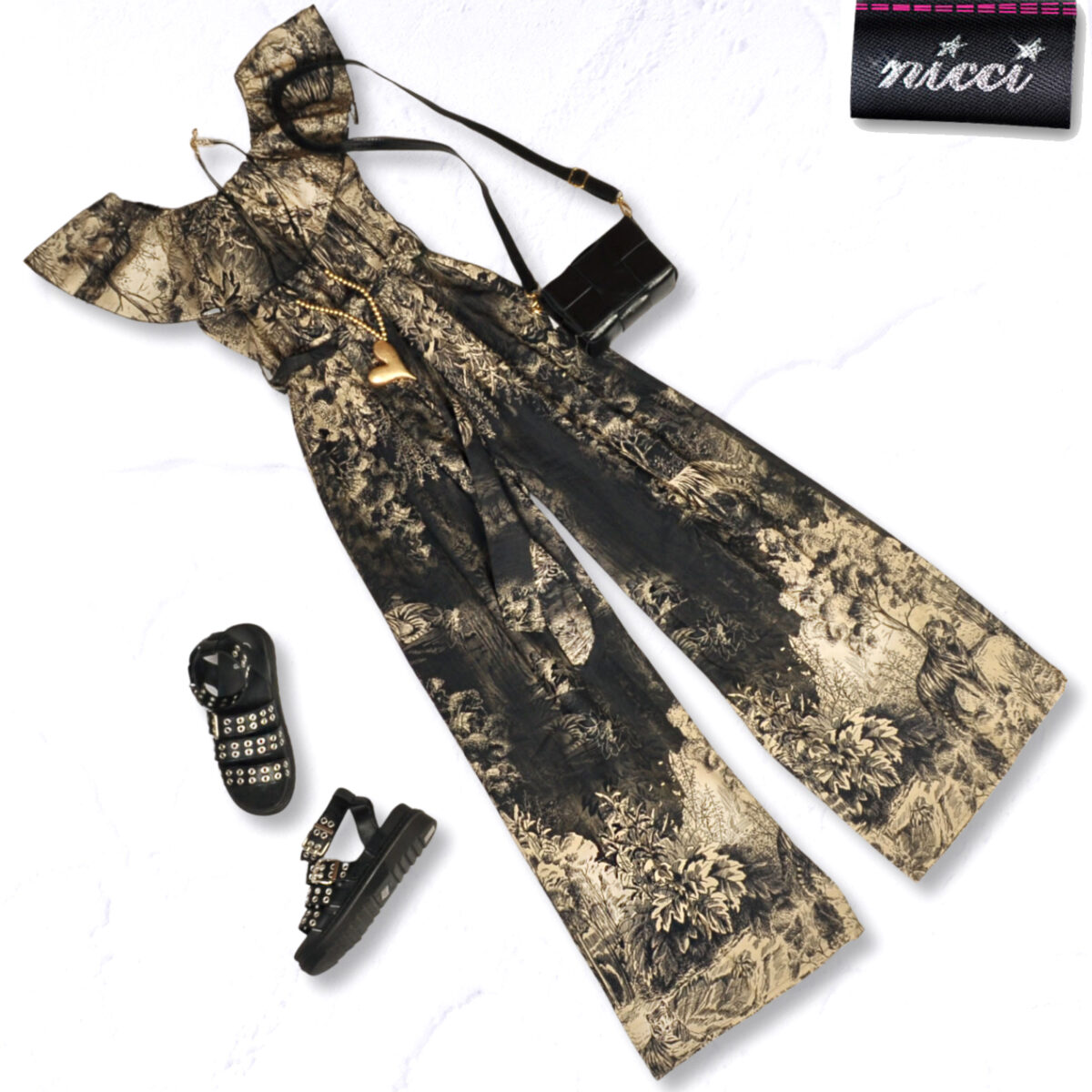 Toile print jumpsuit