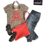 New York leopard print t-shirt