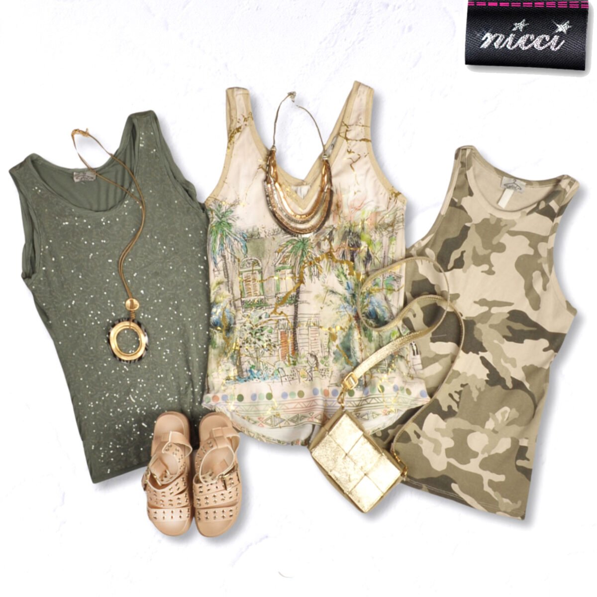 Ribbed camo vest