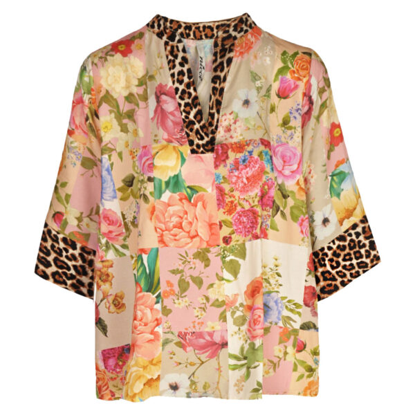 Nicci Cubango Mosaic boxy top