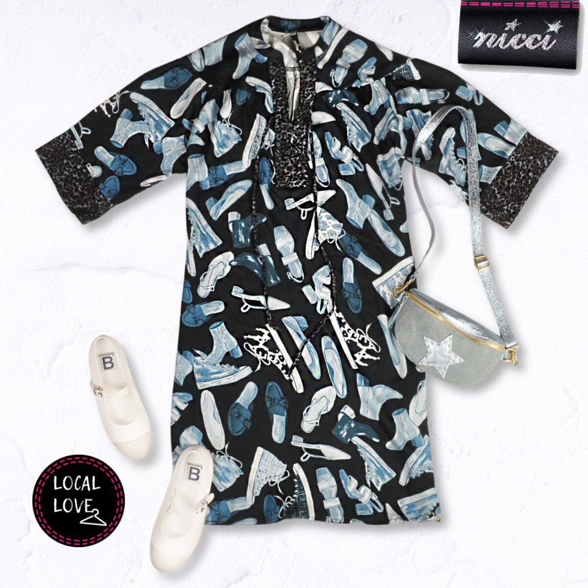 Nicci Tuscany Zelda kaftan dress