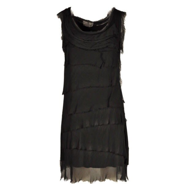 Silky tiered mini dress