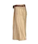 Shimmer belted wide leg shorts