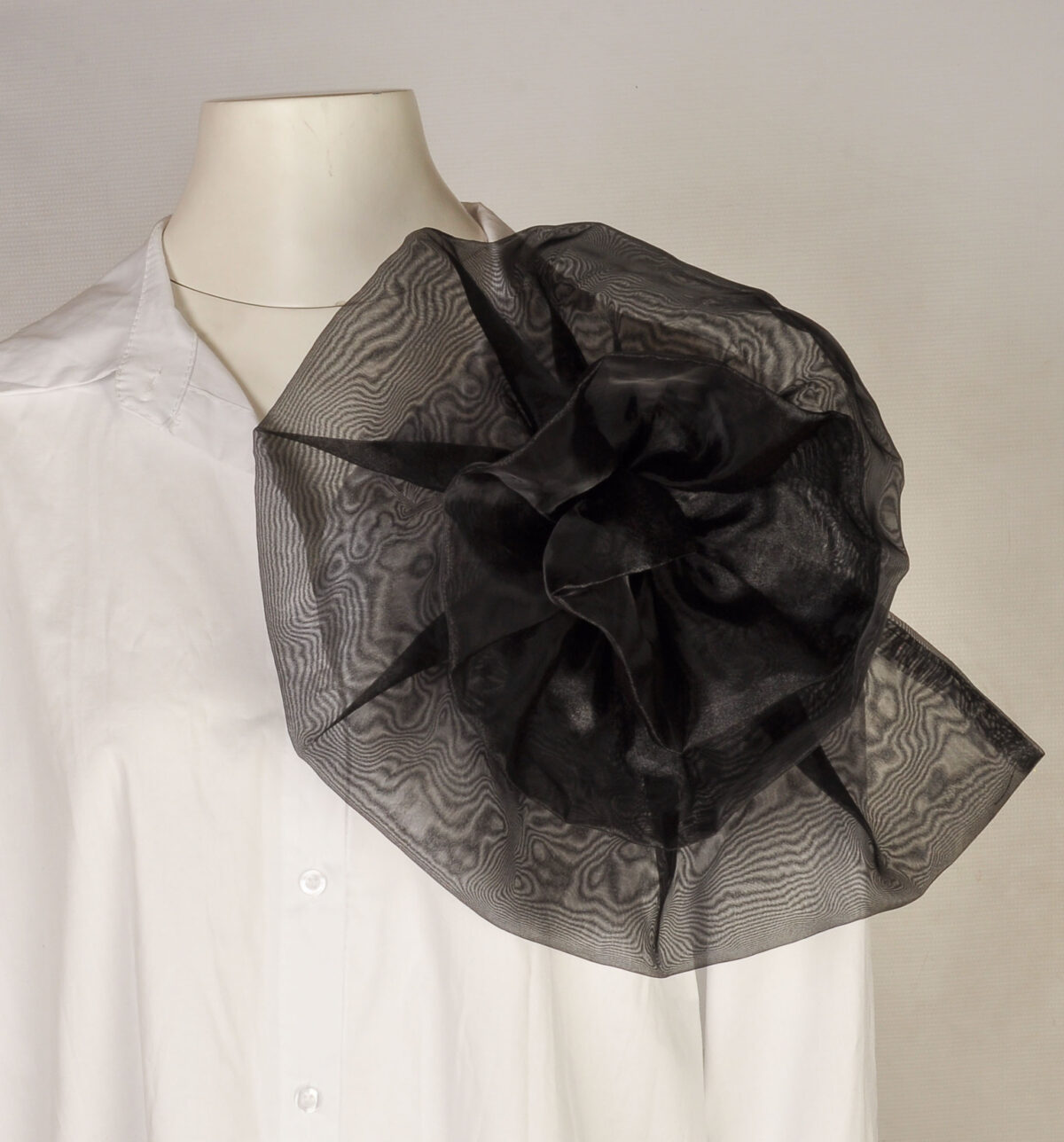 organza flower brooch