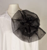 organza flower brooch