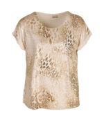 Animal print lurex top