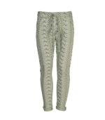 Paisley print striped pants