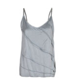 Diagonal layered silky top