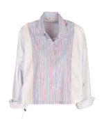 Striped drawstring top