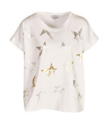Foil star print boxy t-shirt