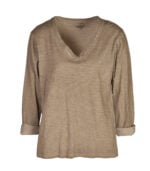 Overdyed long sleeve v-neck top