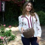 Embroidered braided shirt