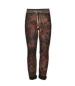 Flower print reversible joggers