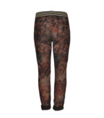 Flower print reversible joggers