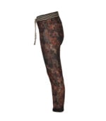 Flower print reversible joggers