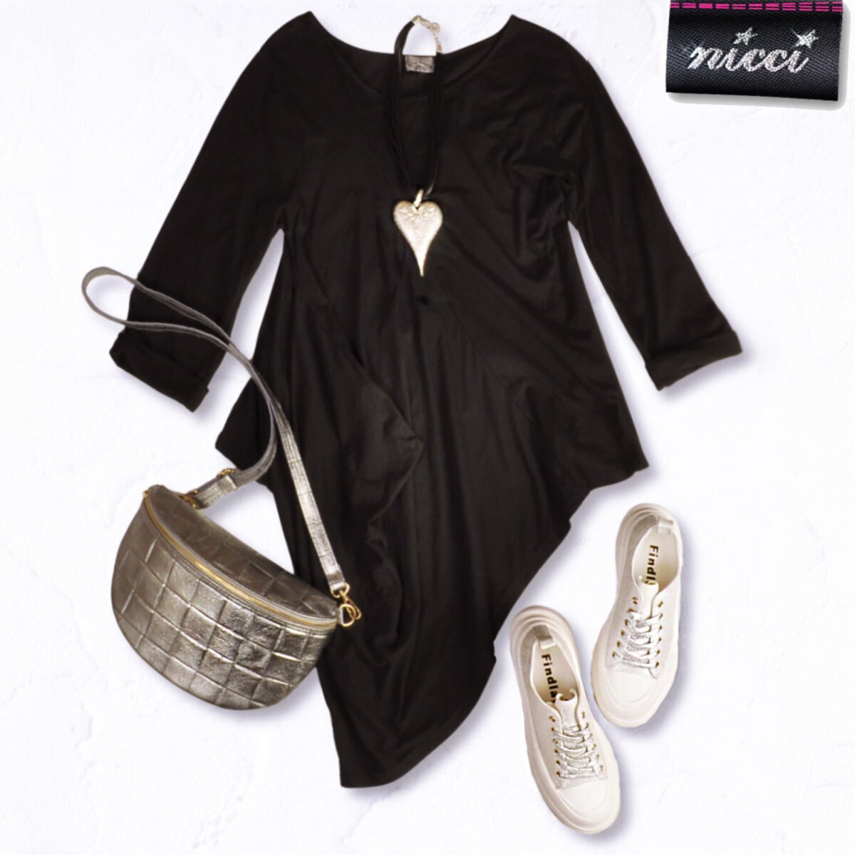 Oversized asymmetrical panel shirt