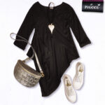Oversized asymmetrical panel shirt