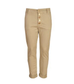 Textured square button pants