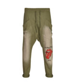 The Rolling Stones print harem pants