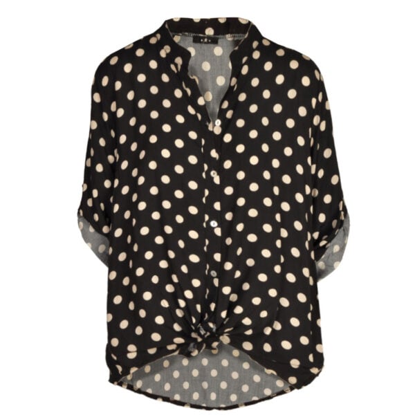 Double foil animal stripe heart dotted shirt