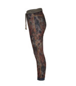 Flower print reversible joggers