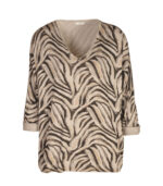 Tiger print knit top