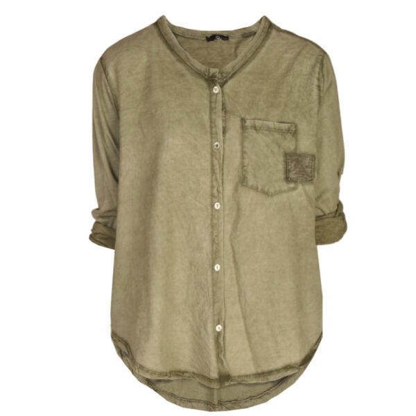 2-Textured button shirt