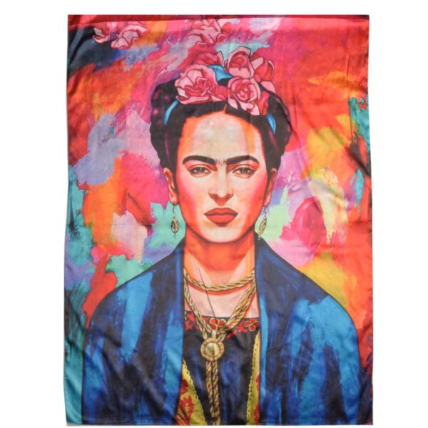 100% Silk Frida Kahlo scarf