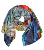 100% Silk Frida Kahlo scarf