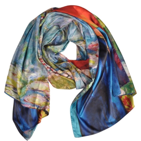 100% Silk Frida Kahlo scarf