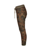 Flower print reversible joggers