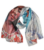 100% Silk Frida Kahlo scarf
