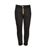 Square texture button denim style pants