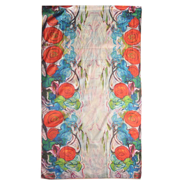 100% Silk Frida Kahlo multi print scarf