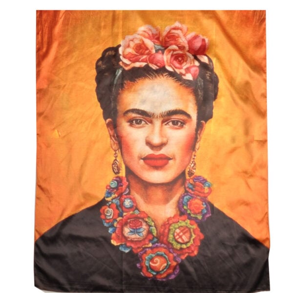 100% Silk Frida Kahlo scarf