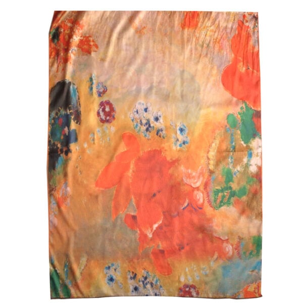 100% Silk Frida Kahlo scarf