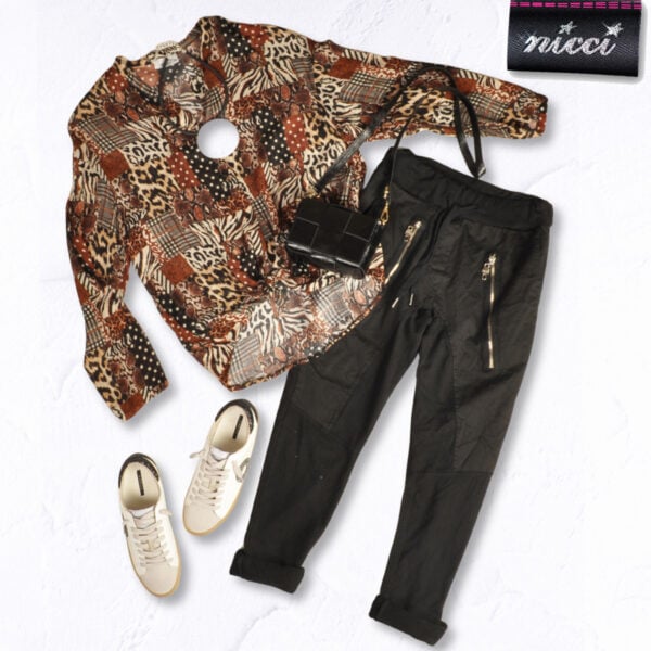 2-Textured drawstring pants