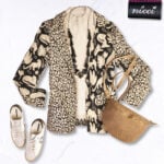 2-Textured animal blazer 