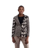 2-Textured animal blazer 
